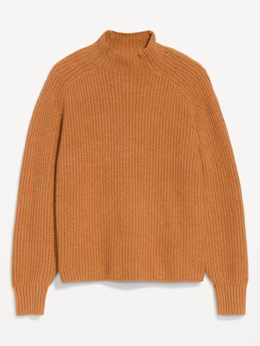 Old Navy SoSoft Mock-Neck Shaker Sweater - Soft Bronze in Kuwait
