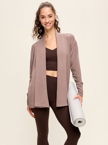 Old Navy Bounce Lite Open-Front Wrap - Mocha in Kuwait