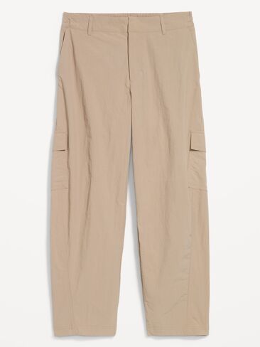 Old Navy Mid-Rise Barrel-Leg Cargo Pants - Salt Marsh in Kuwait