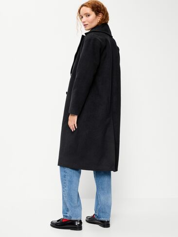 Old Navy Oversized Longline Overcoat - Black Jack in Kuwait