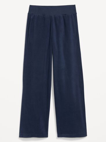 Old Navy Extra High-Waisted Performance Fleece Wide-Leg Sweatpants - In the Navy in Kuwait