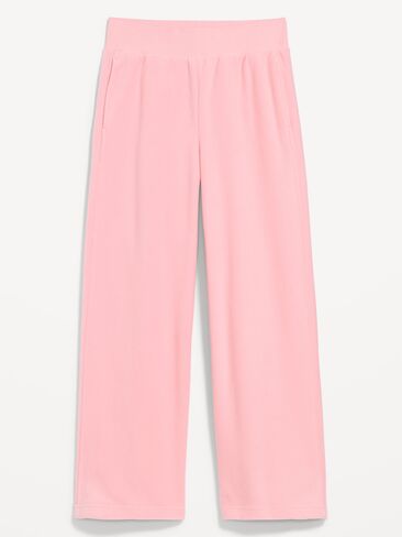 Old Navy Extra High-Waisted Performance Fleece Wide-Leg Sweatpants - Geranium Petal in Kuwait