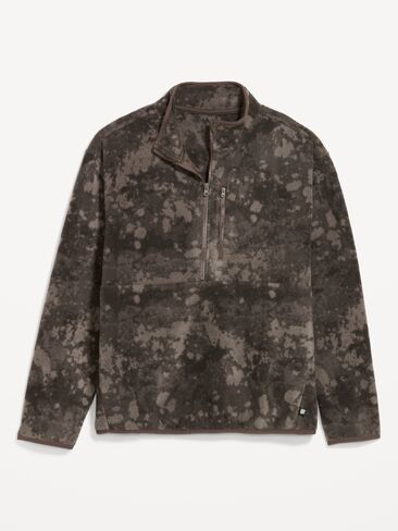 Old Navy Microfleece Utility Half-Zip Pullover - Brown Print in Kuwait