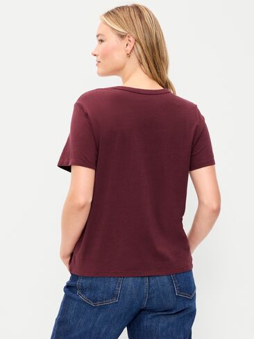 Old Navy EveryWear Crew-Neck Logo-Graphic T-Shirt - Red Lacquer in Kuwait