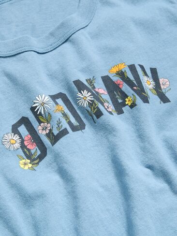 Old Navy EveryWear Crew-Neck Logo-Graphic T-Shirt - Naturalist Blue in Kuwait
