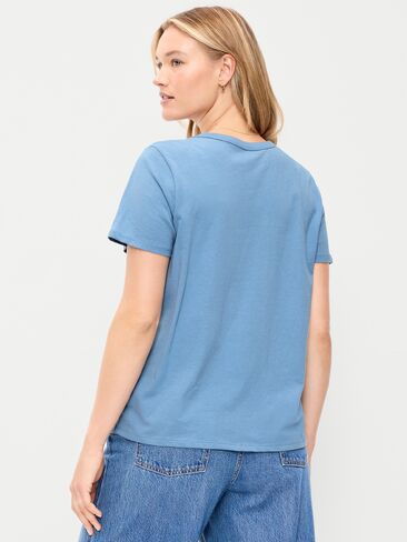 Old Navy EveryWear Crew-Neck Logo-Graphic T-Shirt - Naturalist Blue in Kuwait