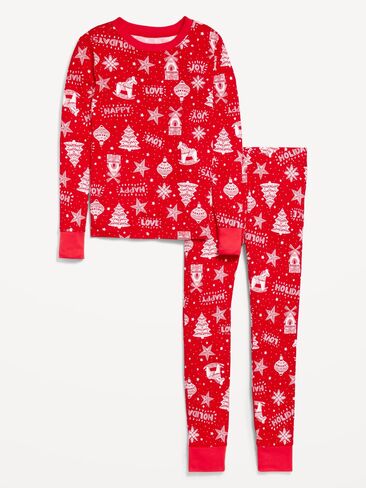 Old Navy Gender-Neutral Snug-Fit Graphic Pajama Set for Kids - Christmas Classic (Match the Fam!) in Kuwait