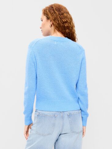 Old Navy Shrunken Cozy Wool-Blend Crew-Neck Sweater - Lighthouse in Kuwait