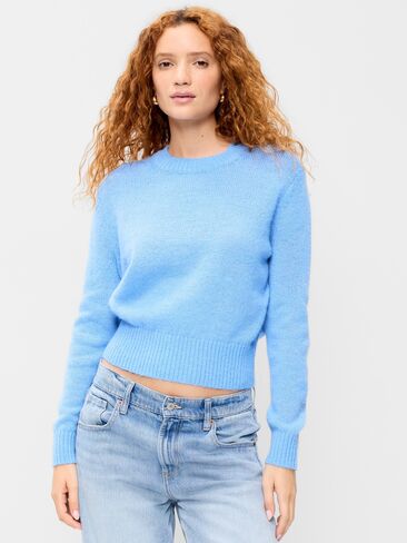 Old Navy Shrunken Cozy Wool-Blend Crew-Neck Sweater - Lighthouse in Kuwait