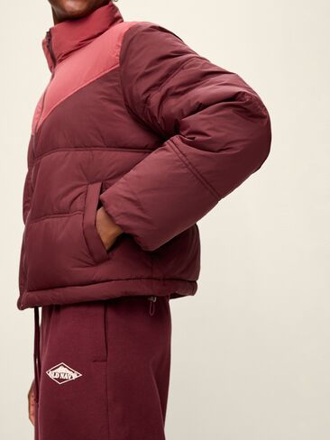 Old Navy Water-Resistant Color-Block Puffer Jacket - Grand Canyon in Kuwait
