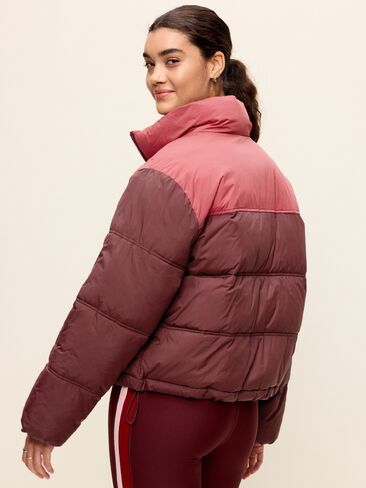 Old Navy Water-Resistant Color-Block Puffer Jacket - Grand Canyon in Kuwait