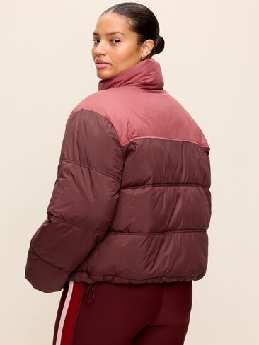 Old Navy Water-Resistant Color-Block Puffer Jacket - Grand Canyon in Kuwait
