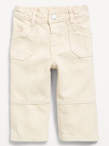 Old Navy Baggy Carpenter Jeans for Baby - Ecru in Kuwait