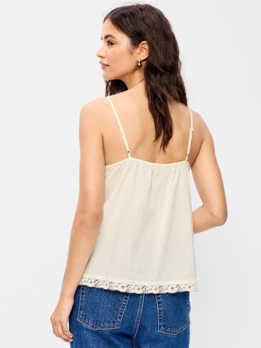 Old Navy Lace-Trimmed Pintuck Cami Top - Creme De La Creme in Kuwait