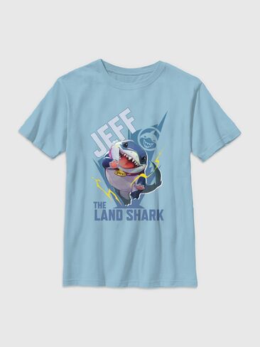 Old Navy Marvel Rivals Jeff The Landshark Graphic T-Shirt for Kids - Light Blue in Kuwait