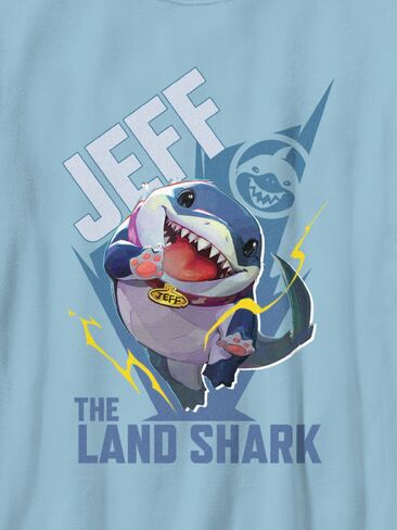 Old Navy Marvel Rivals Jeff The Landshark Graphic T-Shirt for Kids - Light Blue in Kuwait