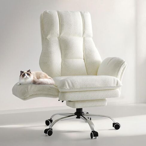 Big and Tall Office Chair, Flip Armrests for Pets & Cross Legged Sitting in Kuwait