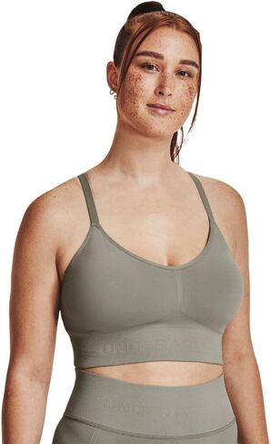 Under Armour Train Seamless Low Impact Bra for Women - Pure Polyester Construction - Sweat-Wicking Fabric in Kuwait