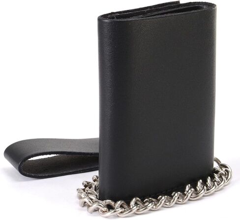 Hot Leathers WLB1001 BLACK, 4" Classic Black Wallet with Chain (BLACK, 4") in Kuwait