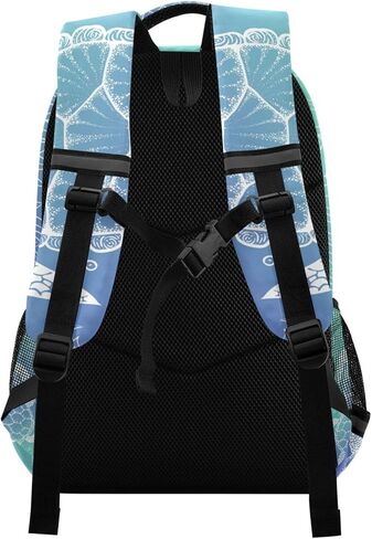 Cute Cat School Backpack for Boys Girls Portable Wide shoulder strap Backpack Lightweight Travel Bag College Casual Daypack with Reflective Strip Large in Kuwait