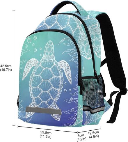 Cute Cat School Backpack for Boys Girls Portable Wide shoulder strap Backpack Lightweight Travel Bag College Casual Daypack with Reflective Strip Large in Kuwait