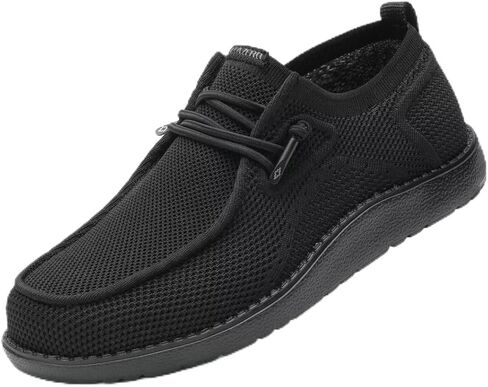1TAZERO Mens Wide Shoes Casual Slip On Shoes for Men - Men Loafers Wide Comfortable Boat Shoes with Arch Support Plantar Fasciitis in Kuwait