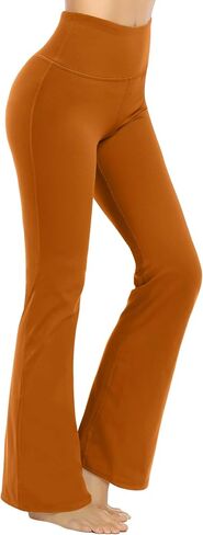 Promover Bootcut Yoga Pants for Women High Waist Dress Pants Flare Leggings 29" 31" 33" Workout Pant for Casual Work in Kuwait