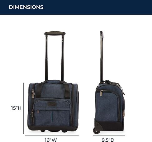 ORIGINAL PENGUIN Ethan Wheeled Under The Seat Carry On Bag, Heather Grey in Kuwait
