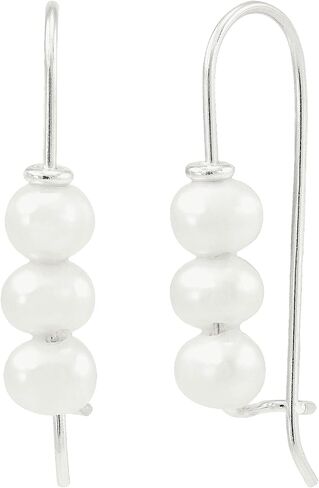 Silpada 'Dots of Joy' Freshwater Cultured Pearl Drop Earrings in Sterling Silver in Kuwait