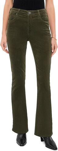 KUT from the Kloth Womens Ana Corduroy High-Rise Fab Ab Flare Butterscotch 16 One Size in Kuwait