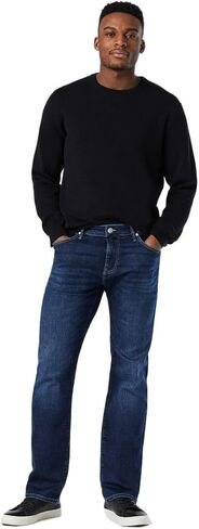 Mavi Men's Marcus Regular Rise Slim Straight Leg Jeans, Rinse Brushed Williamsburg, 36W x 30L in Kuwait