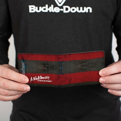 Buckle-Down Men's Bifold Wallet Freddy Krueger, 4.0" x 3.5" in Kuwait