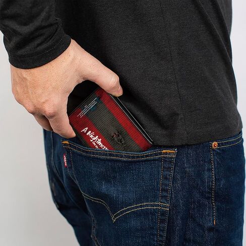 Buckle-Down Men's Bifold Wallet Freddy Krueger, 4.0" x 3.5" in Kuwait