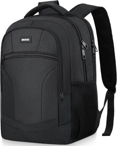 Backpack for Men and Women, Backpacks for School Teen Boys, Colleges Water Resistant Back Pack with USB Charging Port, Sturdy Computer Bag Gifts Fits 15.6 Inch Laptop, Black in Kuwait