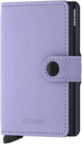 SECRID - Men's Mini Matte Leather Wallet With Rfid Card Protector (Matte Green Black) in Kuwait