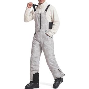 FREE SOLDIER Men's Insulated Waterproof Snow Bibs Ski Overalls in Saudi Arabia
