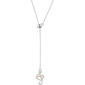 DAOCHONG (Musical Note Necklace Pendant 925 Sterling Silver Jewelry for Women Teen Girls, 18 Inch in Kuwait