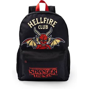 Stranger Things Backpack Kids Teens | Girls Boys Hellfire Club Black Rucksack | Luggage Sports School Bag with Adjustable Straps | Series Merchandise Gifts in Kuwait