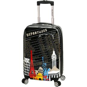 Rockland Departure Hardside Spinner Wheel Luggage, Assorted/Multicolor, Carry-On 20-Inch in Kuwait