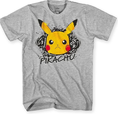 Pokemon Boys Pikachu Game Shirt - Gotta Catch Em All - Ash Pikachu Charizard Pokeball Official T-Shirt in Kuwait