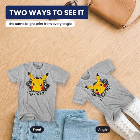 Pokemon Boys Pikachu Game Shirt - Gotta Catch Em All - Ash Pikachu Charizard Pokeball Official T-Shirt in Kuwait