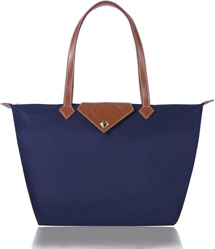 BOJLY Women Tote Bag,Stylish Waterproof Nylon Ladies Shoulder Bag, Folding Beach Travel Bag for Work,Shopping, School Large in Kuwait
