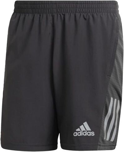 adidas Men's Standard Own The Run Shorts, Grey Six/Reflective Silver, Large in Kuwait