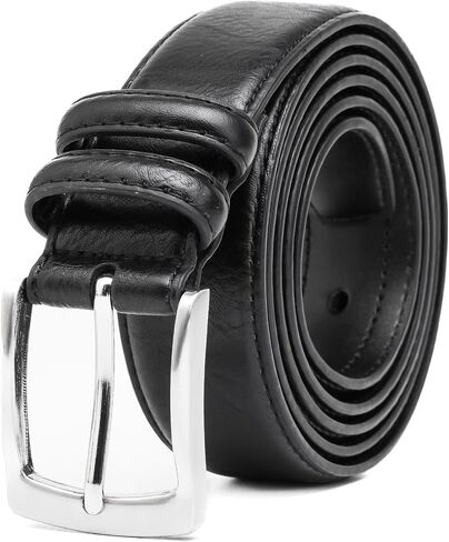 Men's Belt Big & Tall 56"-80" Genuine Leather Belt Reinforced Strap Casual Work Jean Extra Long Belts in Kuwait