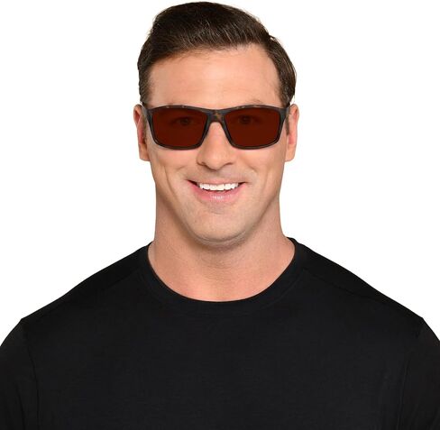 Panama Jack Men's Rubber Tort Wrap Sunglasses, Tortoise, 54 in Kuwait