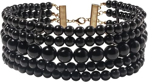 KOSMOS-LI Fashion Simulate Pearl Choker Necklace With Earrings Set in Kuwait