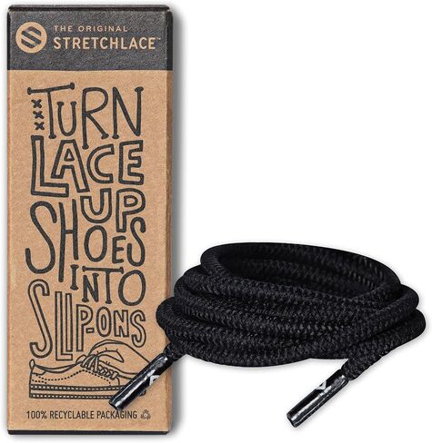THE ORIGINAL STRETCHLACE | Elastic Shoe Laces | As Seen on Shark Tank | Round Stretch Shoelaces in Kuwait