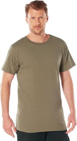 Rothco Solid Color 100% Cotton T-Shirt - Standard Fit Short Sleeve Shirt with Crew Neck, AR 670-1 Coyote Brown, L in Kuwait