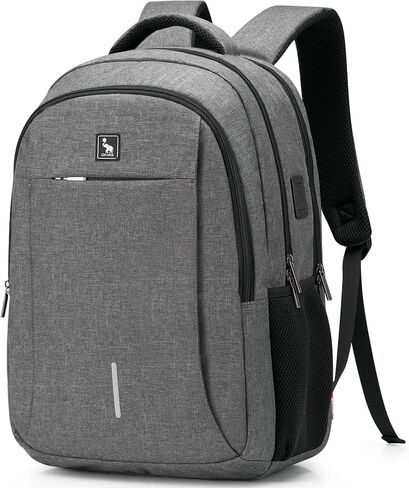 OIWAS Laptop Backpack 17 Inch For Men Business Bagpack Women Travel Daypack lightweight Large Backpack (Black) in Kuwait