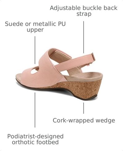 Vionic Marian Women's Wedge Arch Supportive Sandals in Kuwait